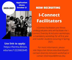 A flyer for student I-Connect Facilitators.