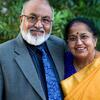An image of Drs. Pallassana and Shyamala Balgopal. They are looking at the camera and smiling.